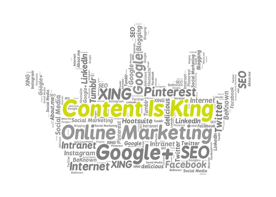 Content Is King, Online Marketing, Google, Facebook