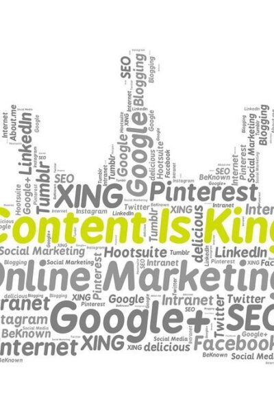 Content Is King, Online Marketing, Google, Facebook